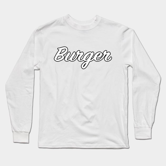 Burger Long Sleeve T-Shirt by lenn